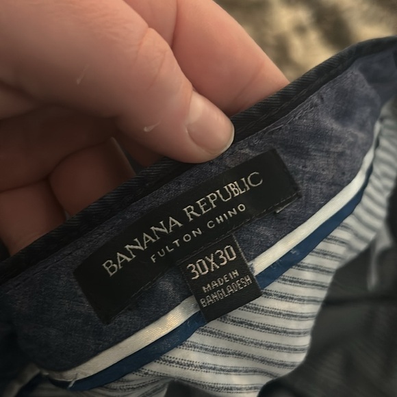 Dark Blue Banana Republic Fulton Chinos - Picture 5 of 7